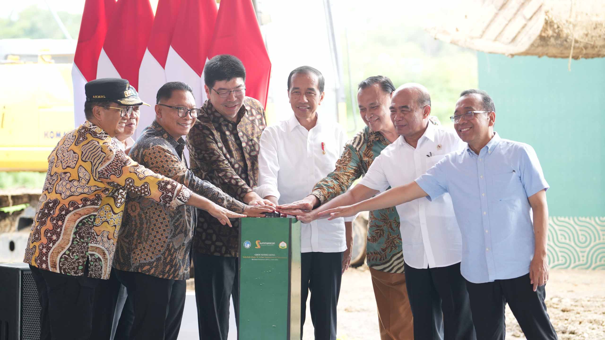 Jokowi Pimpin Groundbreaking Sekolah Islam AL Azhar Summarecon Nusantara di IKN